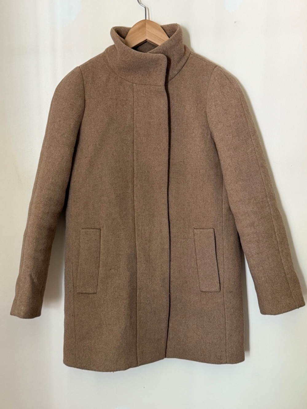 J. Crew Women's Camel Brown Wool Coat